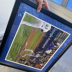 Dodgers Signed Frame 