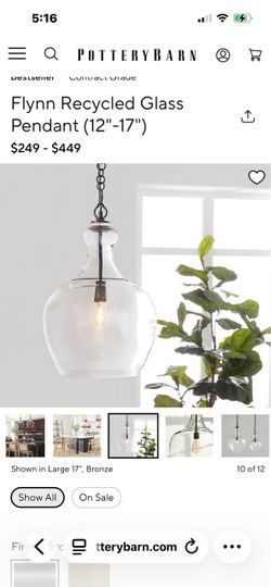 Pottery Barn Flynn pendant lamp