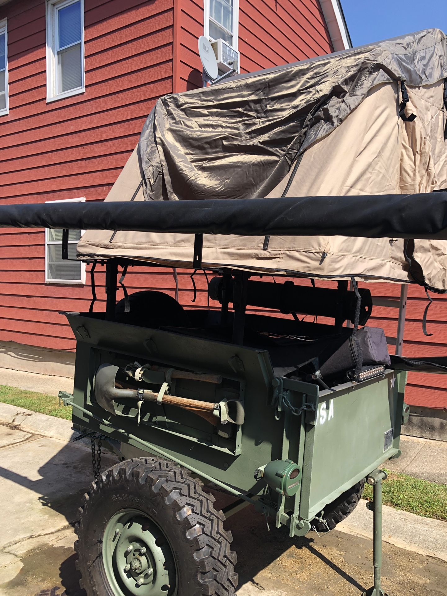 Army trailer airborne ww2