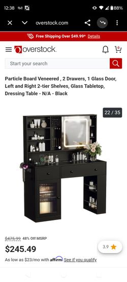 Black 43in Vanity