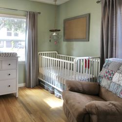Cute White Baby Crib