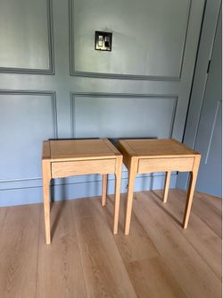 Zara Home Oak Bedside Tables / Nightstands (2)