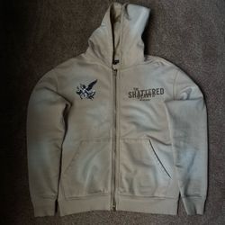 Shattered hearts zip up hoodie
