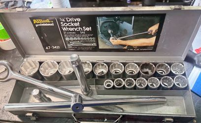 3/4 Drive Socket Wrench Set “Allied International”21 Pieces SAE