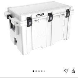 -White Pelican 150qt Cooler