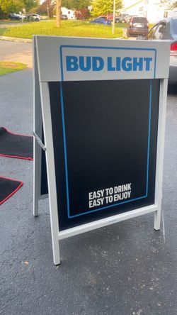 RESTAURANT CHALK MENU BUDLIGHT SIGN