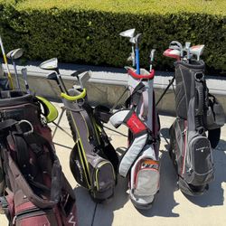 Used Kids Golf Bags and Miscellaneous clubs 