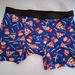 Three pack of colorful comic boxer briefs, size small, new