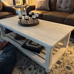 Rustic Farmhouse Coffee & Side Tables (3pc)