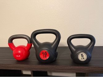 3 kettle bells