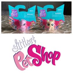 NEW!  Littlest Pet Shop Mini Single Yellow Bear & Swan Mini Figure Pet