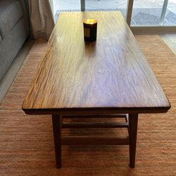 Mid Century Solid Wood Coffee Table