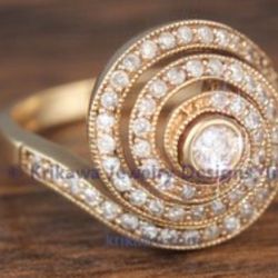 14k Diamond Ring 
