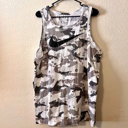 Nike Camo dri-fit training tank top (L)