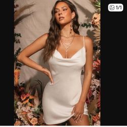 White Mini Dress /Sexy Elegant Dress/ Casual Dress