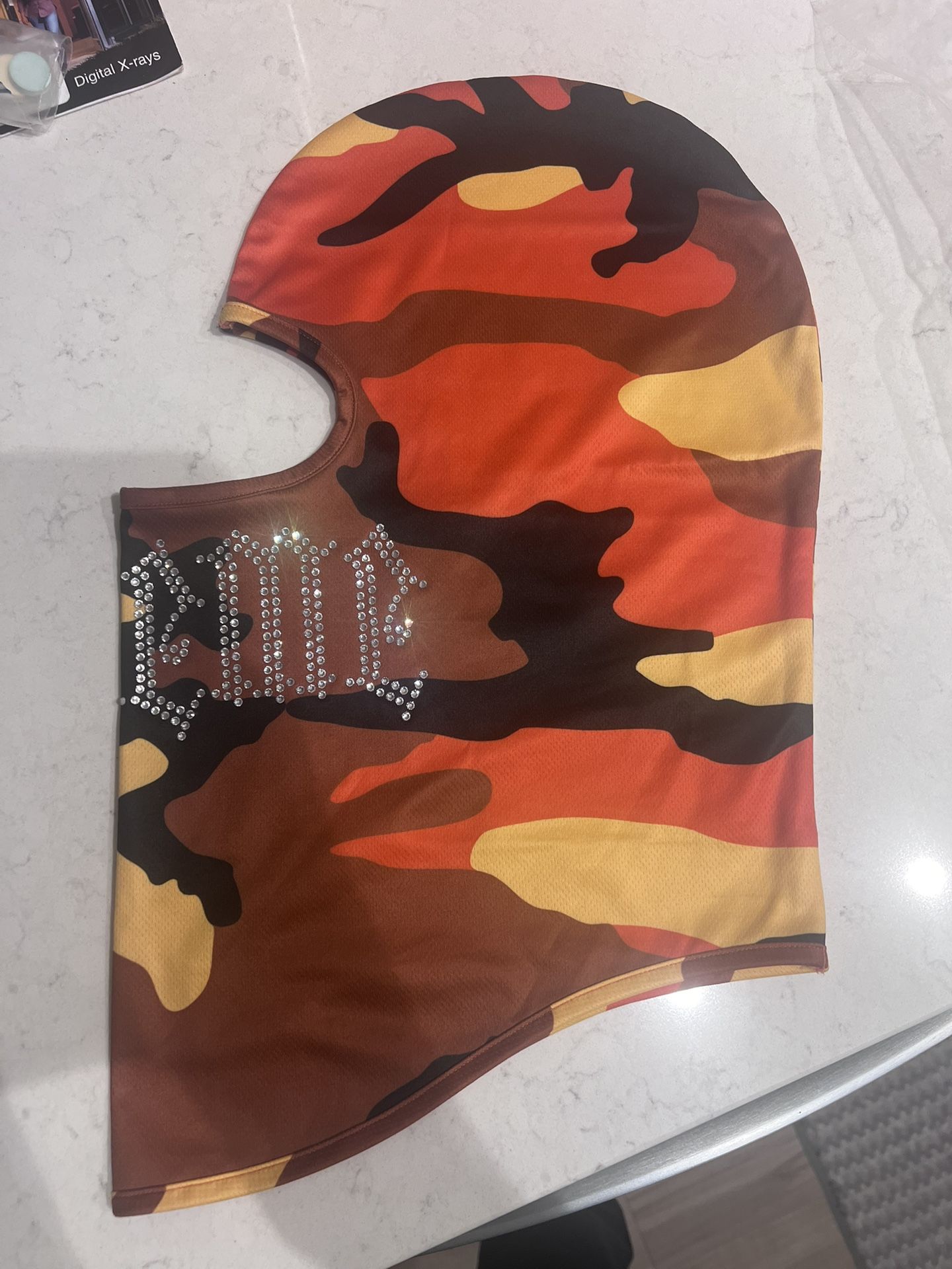 Supreme Rhinestone Balaclava Ski Mask Camo