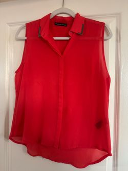 Madison Paige Sleeveless Sheer Blouse