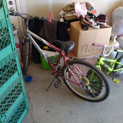 Red Bike  60 And Green Bike 30 Green Never Used 