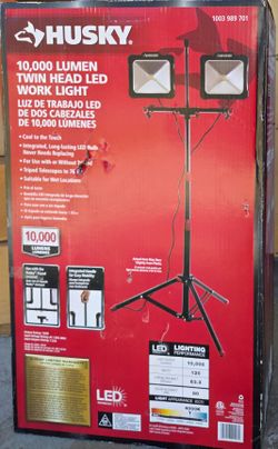 Lumen Twin Head LED Work Light – With Tripod