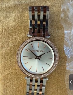 Michael Kors MK3203 Mid-Size Three-Tone Darci Glitz Crystals Women's Watch