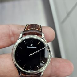 Jaeger-LeCoultre Master Ultra-Thin Men's Black Watch - 
oldwatchcompany 