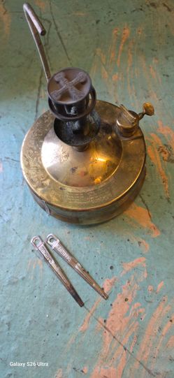 Vintage Optimus No1 Camping Brass Kerosene Sove Made in Sweden Authentic Rare