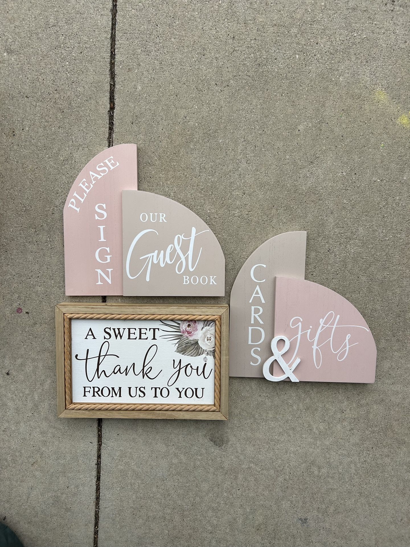 Wedding Signs & Dried Florals 