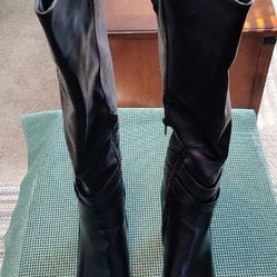 Rampage Eloise Women's Synthetic Fashion - Knee-High Boots-Black