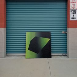 Vintage Mid Century Op Art Painting