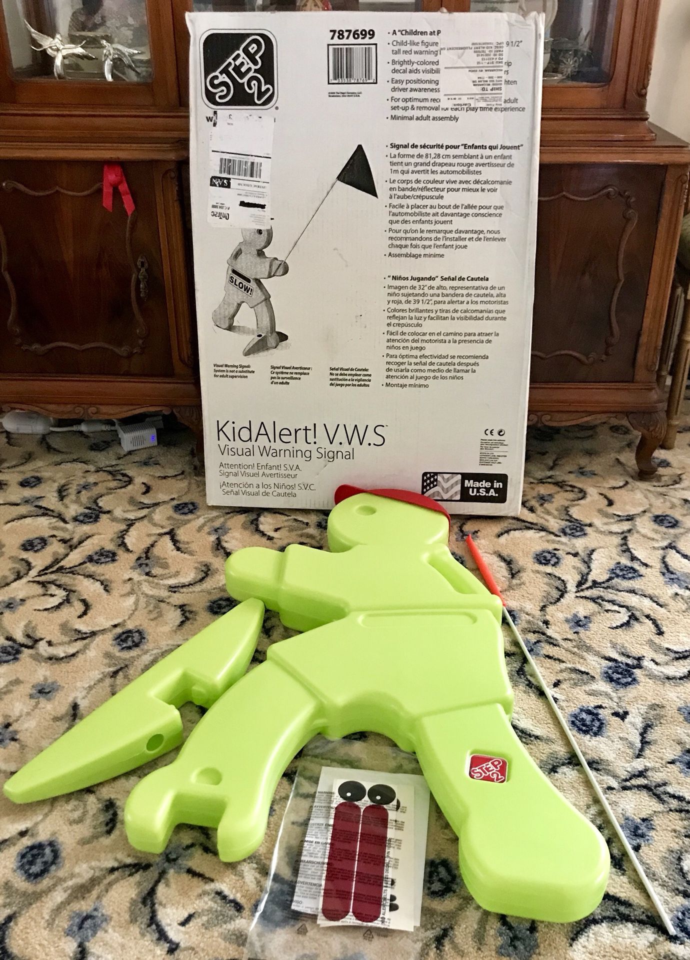 Step2 Kid Alert Visual Warning Signal V.W.S 32” Red Flag NEW