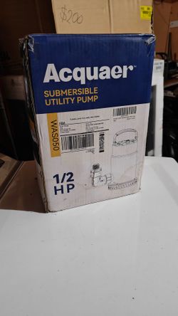 Submersible utility pump 1/2 hp