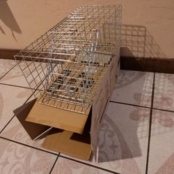 Anyhall Squirrel Trap Heavy Duty Humane Live Animal Cage Trap (No Assembly Required) - 17" x 7" x 7"