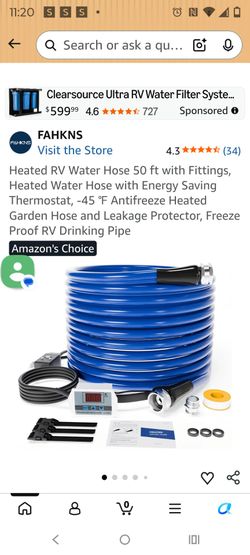 Cold weather heated hose