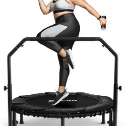 BCAN 450/550 LBS Foldable Mini Trampoline, 40"/48" Fitness Trampoline