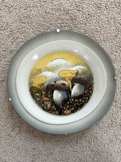 Arabia Finland “Secret World Of Mushrooms” Designer Plate