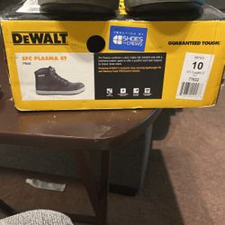 Dewalt Steel Toe Boots Black Size 10
