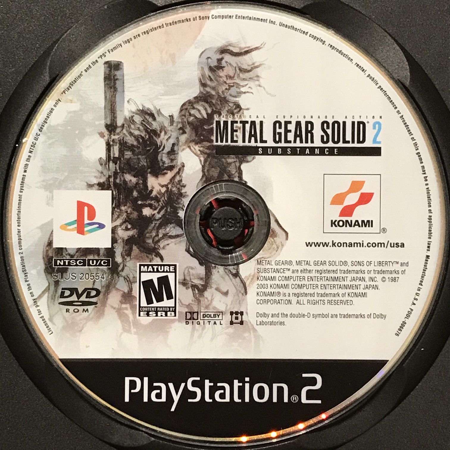 Metal Gear Solid 2: Substance PS2 Game