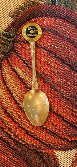 Vintage Elvis Presley Limited Edition Love Me Tender Collectible Spoon - Made in New Zealand 4.5” Gold Plated
