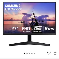 Samsung 27In Monitor And LED Wireless Charging Pad