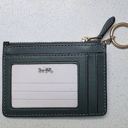 NWOT Coach Card/ID Holder with Key Ring