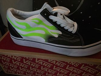 VANS Old school green flame