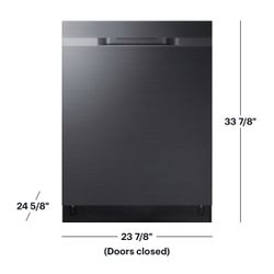 💦 Samsung - StormWash 24" Top Control Built-In Dishwasher AutoRelease Dry 3rd Rack 48 dBA Black SS