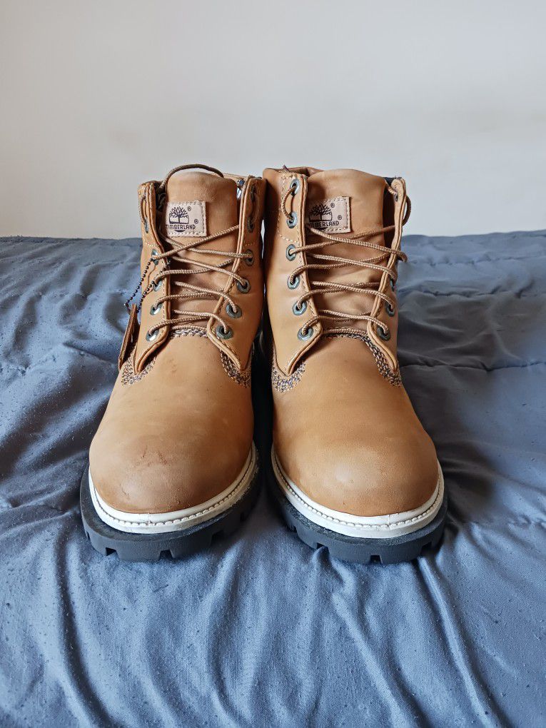 Men's Timberland Boots Size 11 Timbs Tims Wheat Suede Nubuck