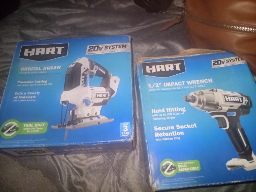 Hart 1/2 In Impact Wrench And Hart Orbital Jigsaw