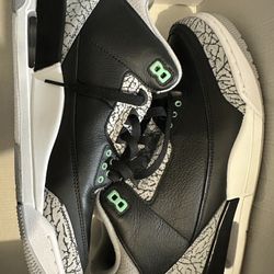 Jordan 3s Green glow