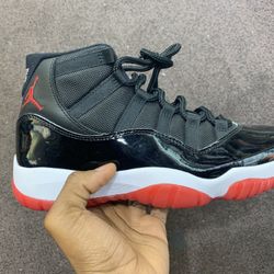 Air Jordan 11 Bred/ All Sizes 4-13/ Black And Red/ Authentic 