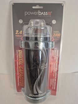 POWERBASS 2.4 FARAD DIGITAL CAPACITOR 2400 WATTS