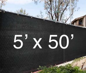 FENCE SCREEN - 5 x 50 Privacy Screen BLACK 5x50