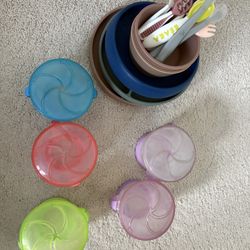 Assorted Plates And Kids Cups/Spoons