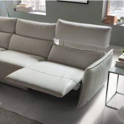 Natuzzi Editions Stupor Leather 3 Sectional Sofa and 1 Chair
